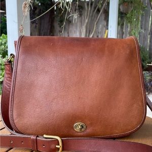 Vintage Coach Leather Ranch Bag, lovely British Tan